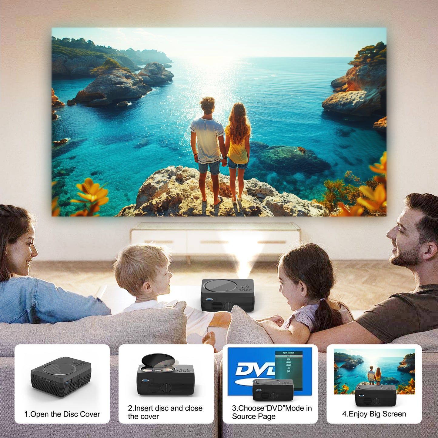 H96 Max W11 LED How to play with DVD