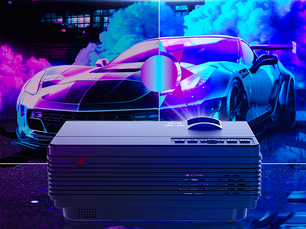 Q5 Projector Portable and Mini HD Result