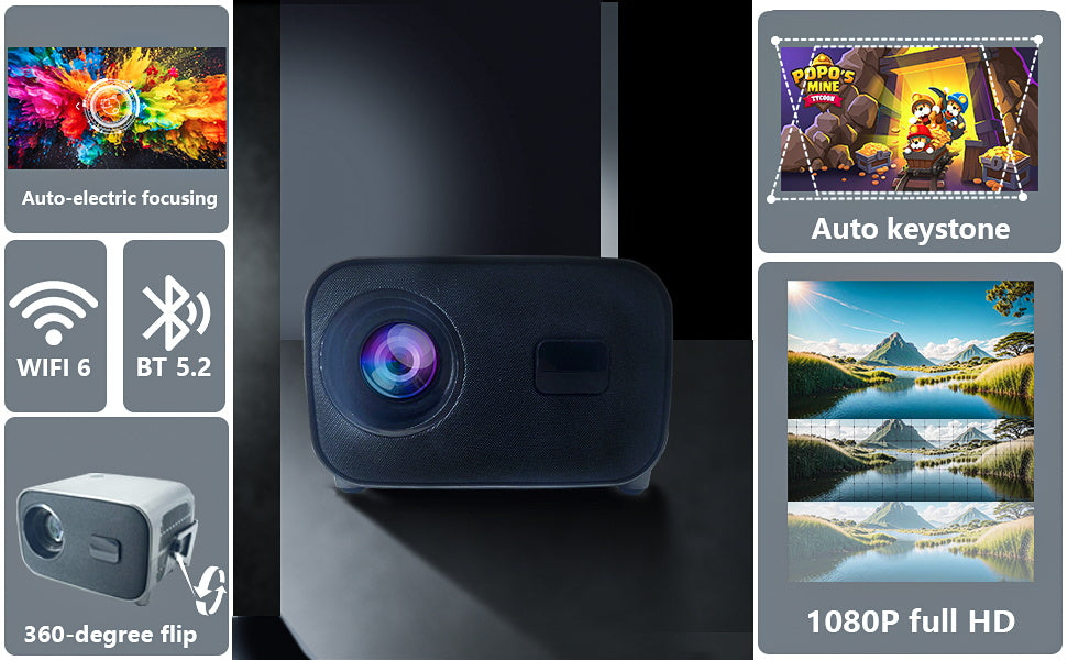V8-Portable Projector Features