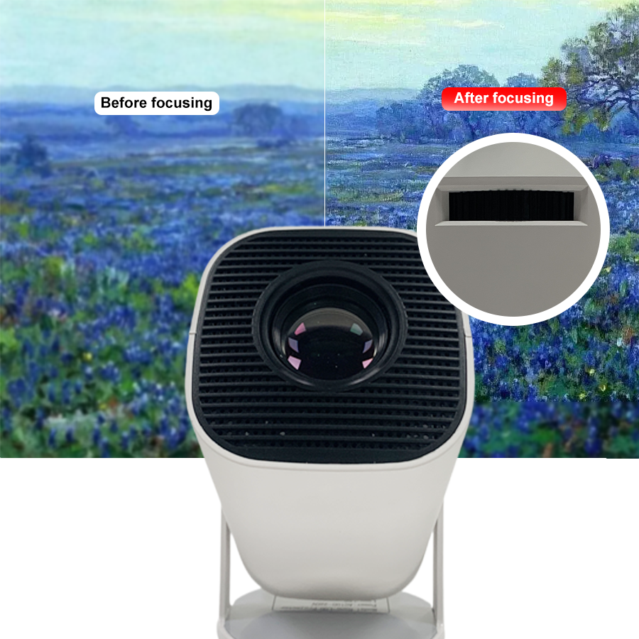 E100 Projector Focus Result 