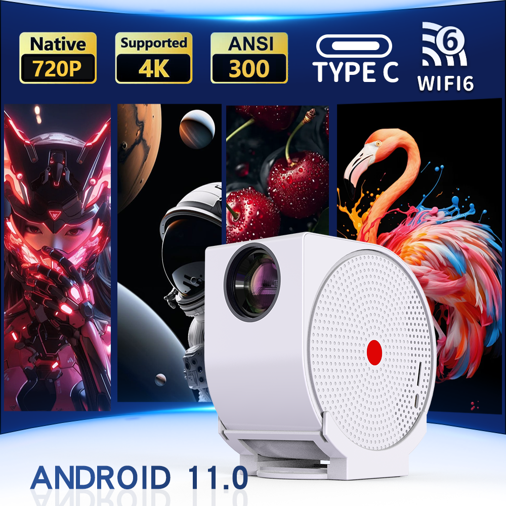 HRSZ04 Mini Projector Supporting 720P Native Resolution