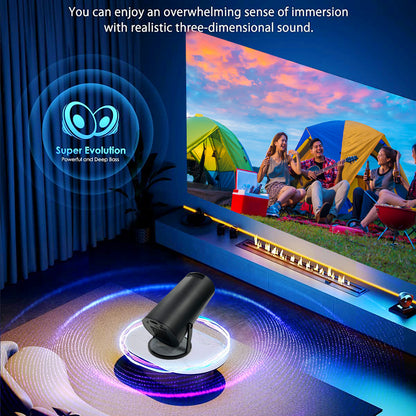 HY300 Mini Projector Screen Size Showing