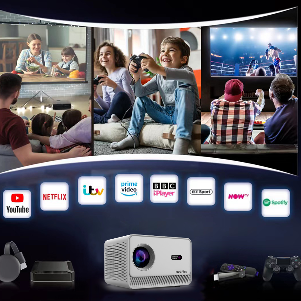 M10 Mini Projector and Netflix and Channels