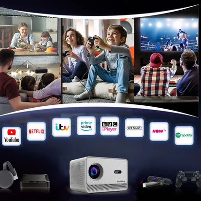 M10 Mini Projector and Netflix and Channels