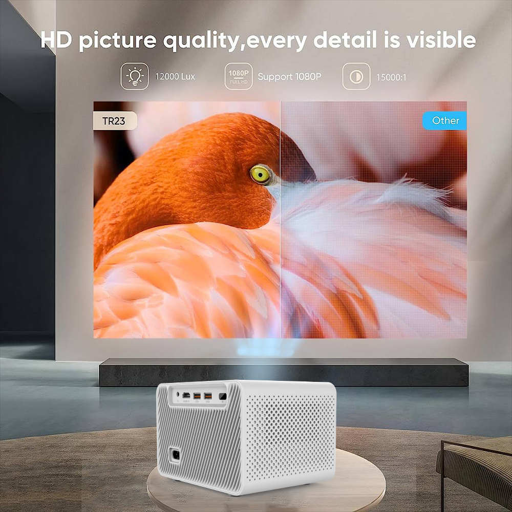 M8 Projector Quality before  and after